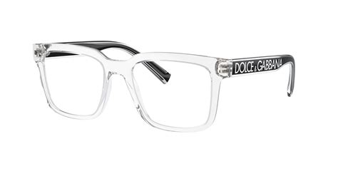 dolce gabbana transparent glasses.